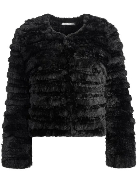 Alice + olivia шуба Fawn из искусственного меха, черный
