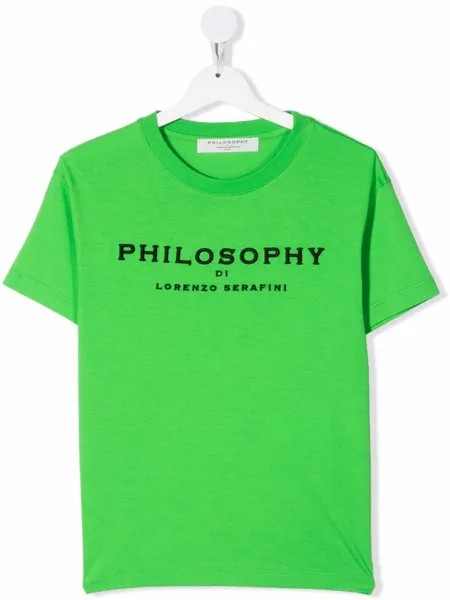 Philosophy Di Lorenzo Serafini Kids футболка с вышитым логотипом
