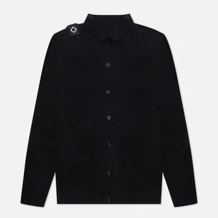 Мужская рубашка MA.Strum Two Pocket Garment Dyed Overshirt, цвет чёрный, размер S