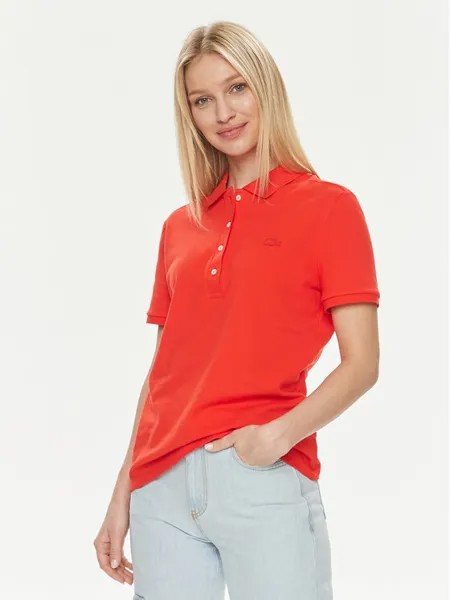 Рубашка поло стандартного кроя Lacoste, красный