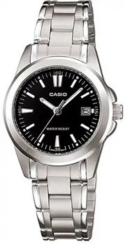 Японские наручные  женские часы Casio LTP-1215A-1A. Коллекция Analog