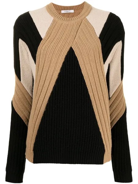 Givenchy Pre-Owned шерстяной джемпер с геометричным узором
