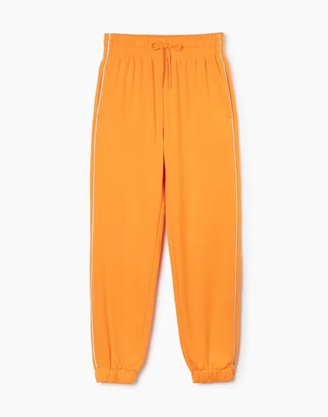 Спортивные брюки женские Gloria Jeans GSB000071 оранжевые S/164 (40-42)
