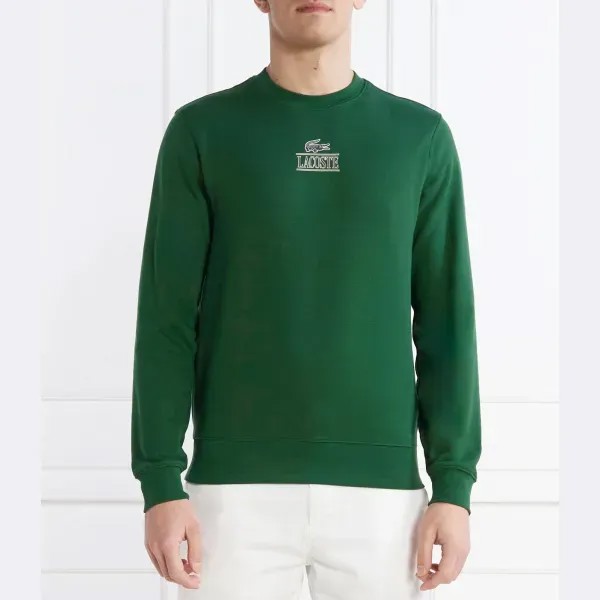 Толстовка классического кроя Lacoste, зеленый