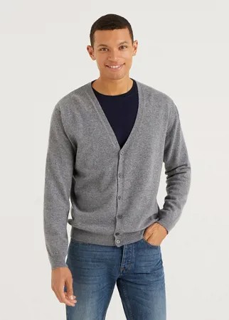 Кардиган мужской 21A_1002U6653 United Colors of Benetton серый 2XL