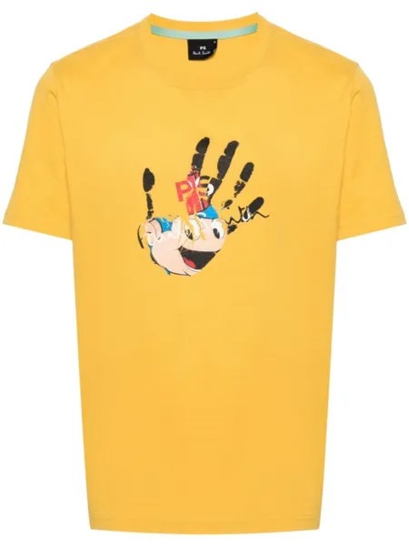 PS Paul Smith футболка с логотипом Hands Off, желтый