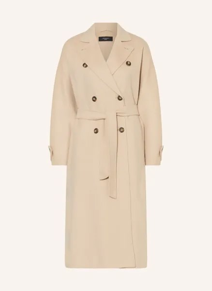 Affetto шерстяное пальто Weekend Maxmara, бежевый