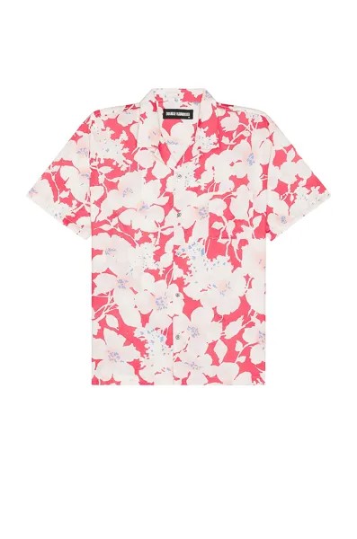 Рубашка DOUBLE RAINBOUU Short Sleeve Hawaiian, цвет Cloud Control Red