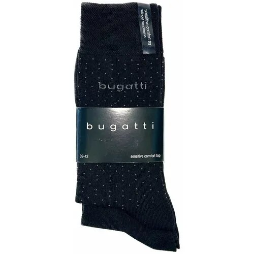 Носки Bugatti, размер 43-46, черный..