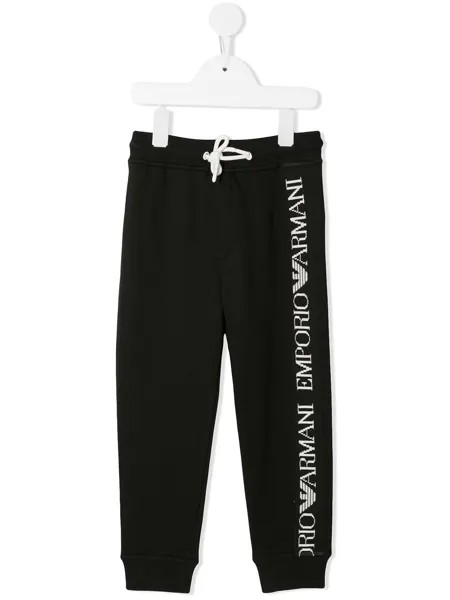 Emporio Armani Kids спортивные брюки с логотипом