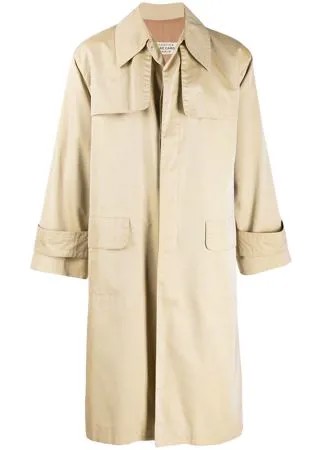 Pierre Cardin Pre-Owned однобортный тренч 1970-х годов