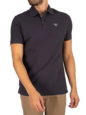Рубашка-поло Barbour Men-#39;s Tartan Pique, синяя