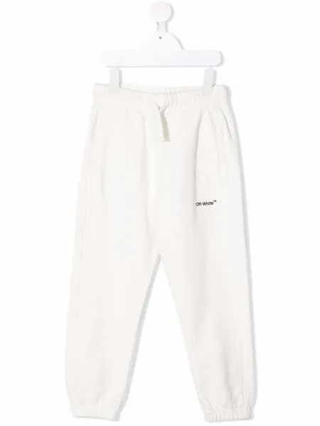 Off-White Kids спортивные брюки с логотипом