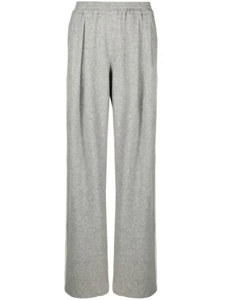 Ermanno Scervino брюки из смесовой шерсти с полосками, серый