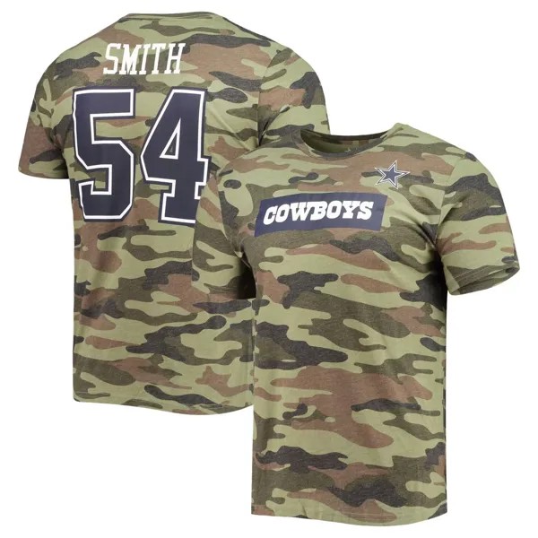 Мужская камуфляжная футболка Jaylon Smith Dallas Cowboys Caudron с именем и номером