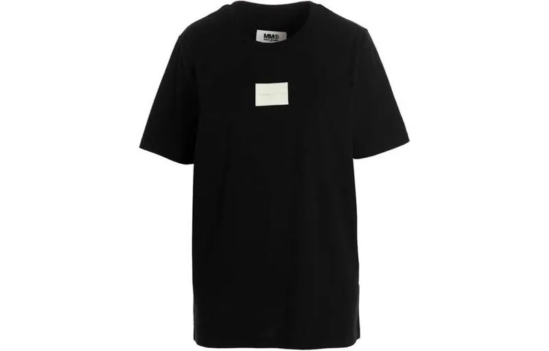 Футболка женская черная Mm6 Maison Margiela