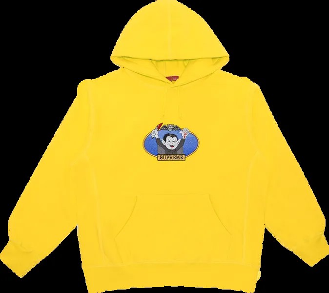 Толстовка Supreme Vampire Boy Hooded Sweatshirt 'Yellow', желтый