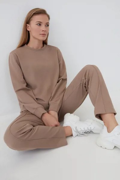 Свитшот женский ZARINA 1122507407 коричневый 46 RU