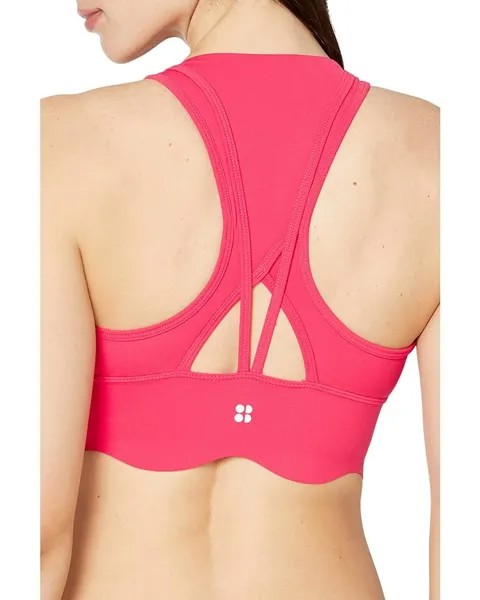 Бюстгальтер Sweaty Betty Power Contour Plunge Bra, цвет Glow Pink