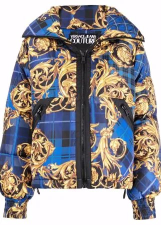 Versace Jeans Couture пуховик с узором Baroque