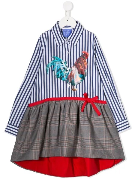 Stella Jean Kids платье-рубашка с принтом