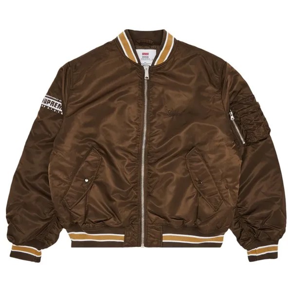 Куртка Supreme Second To None MA-1 'Brown', коричневый