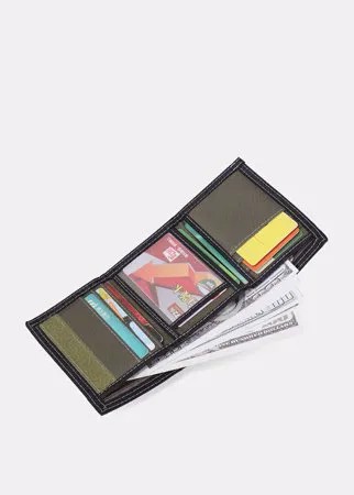 Мужской повседневный бумажник с несколькими разъемами, однотонный Nylon, Кошелек