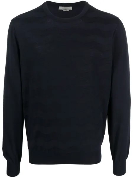 Corneliani джемпер с круглым вырезом, синий