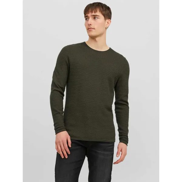 Свитер Jack & Jones Blumiguel Crew Neck, зеленый