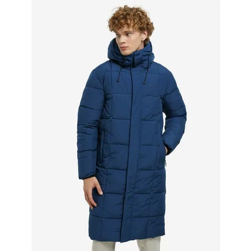 Пальто Demix, размер 50, синий