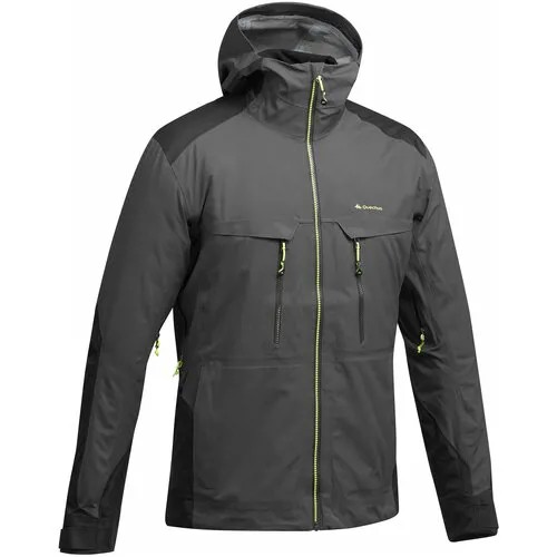 Куртка водонепроницаемая для горных походов муж. MH900, размер: XL, цвет: Угольный Серый/Черный QUECHUA Х Decathlon