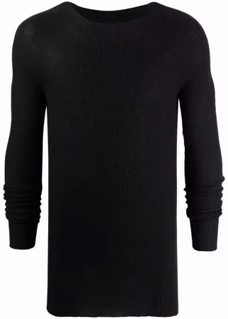 Rick Owens кашемировый джемпер в рубчик