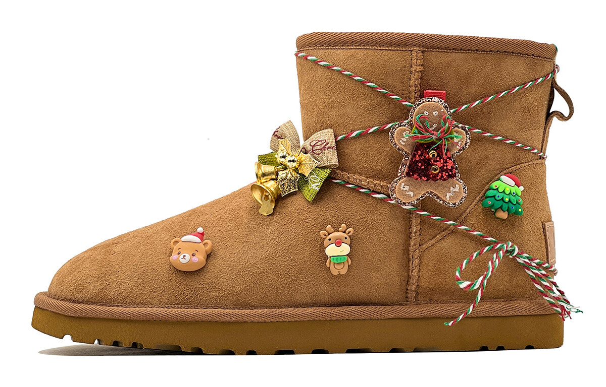 CLASSIC MINI Зимние ботинки женские бежевые Ugg