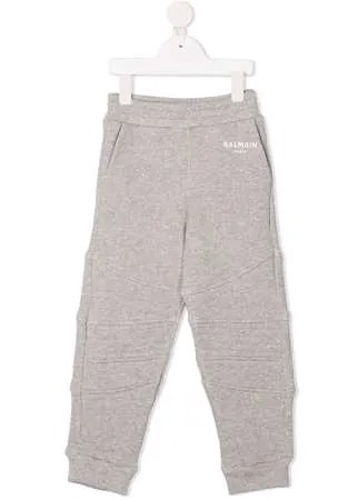 Balmain Kids спортивные брюки с логотипом