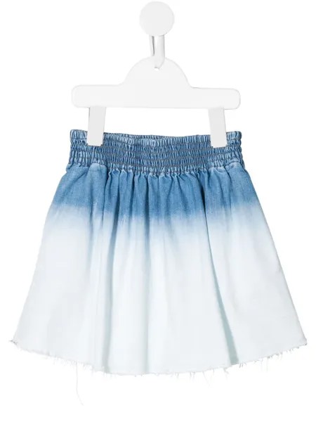 Stella McCartney Kids джинсовая юбка с выбеленным эффектом