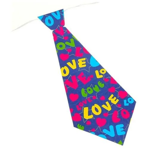 Карнавальный галстук «Сердца», набор 6 шт, виды микс