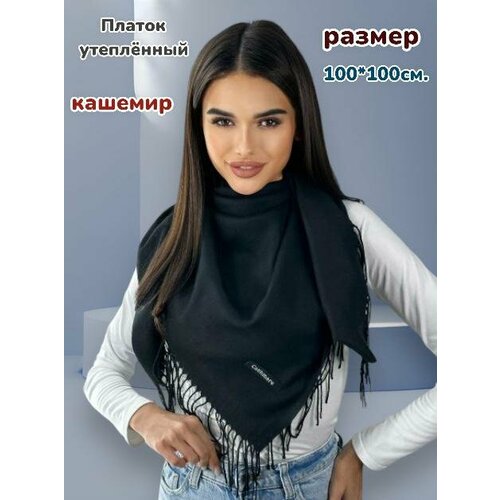 Платок ,100х100 см, черный