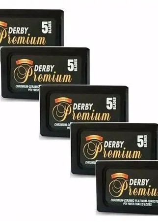 Derby Premium Сменные лезвия для бритья 10 упаковок, 50 лезвий
