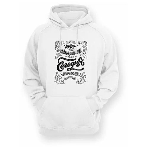Худи GOODbrelok, размер 34, белый, черный