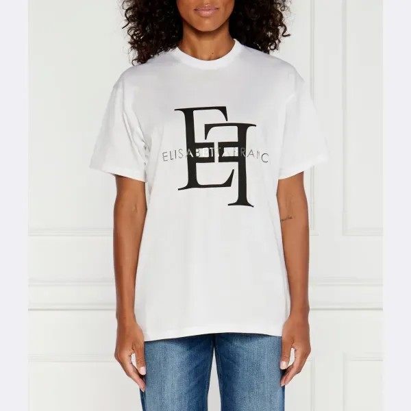Футболка оверсайз Elisabetta Franchi, белый
