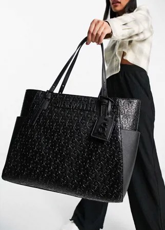 Черная фактурная сумка-тоут Steve Madden Bebonie-Черный цвет
