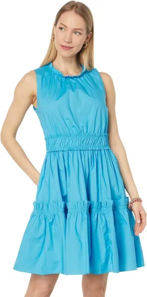 Платье Elina из хлопка стрейч Lilly Pulitzer, цвет Cumulus Blue