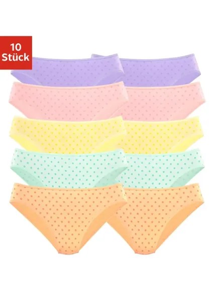 Трусики бикини Petite Fleur (10 шт.) из эластичного хлопка, зеленый