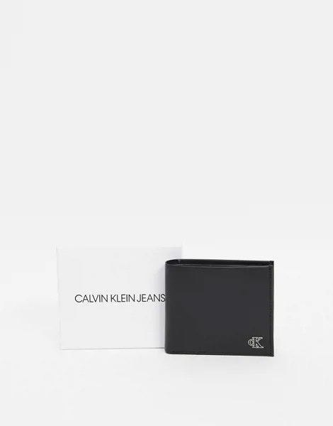 Черный бумажник двойного сложения Calvin Klein Jeans-Черный цвет