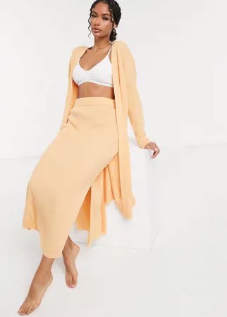 Кардиган от комплекта одежды для дома персикового цвета ASOS DESIGN-Многоцветный