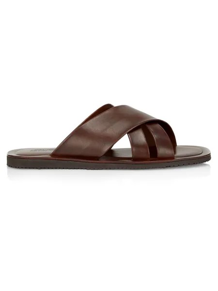 Кожаные шлепанцы Crisscross Saks Fifth Avenue