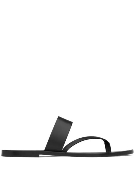 Saint Laurent шлепанцы Milo, черный