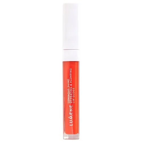 Lumene блеск для губ Luminous Shine Hydrating & Plumping Lip Gloss, 4 bright coral
