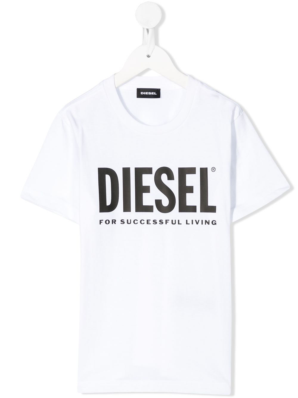 Diesel Kids футболка с контрастным логотипом