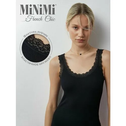 Майка MiNiMi, размер 48/50 (L/XL), черный, Nero